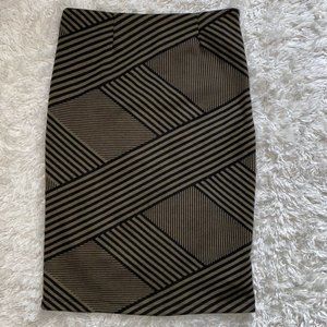 Pattered Pencil Skirt